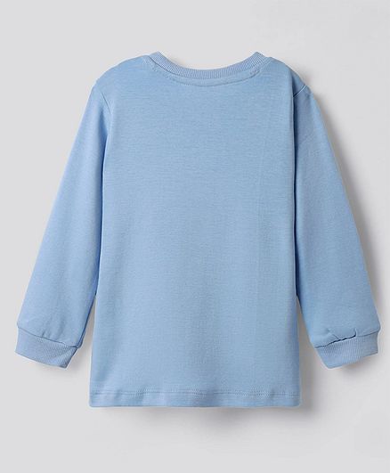 100% Cotton Chest Print T-Shirt with Aop Pajama Set