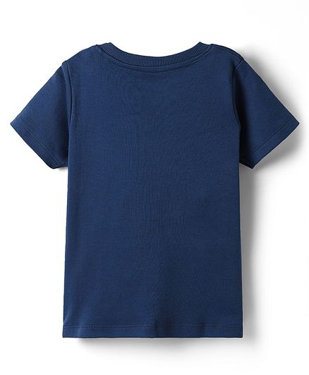 100% Cotton Little Explorer Elephant T-Shirt and Shorts Set - Navy